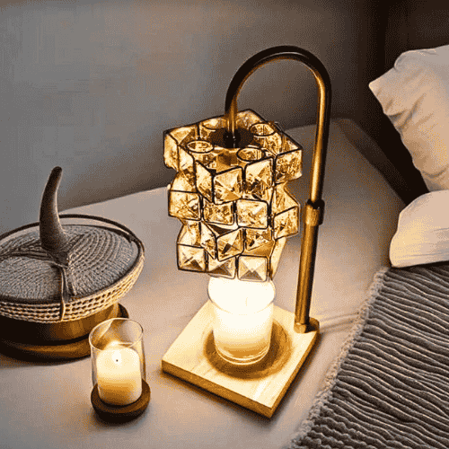 Alpharan Candle Warmer Lamp with TimerElectric Candle Warmer Dimmable and Height Adjustable Wax Melt Warmer for Scented Wax Jar CandlesAromatherapy Decorative Candle Heater Home Fragrance Warmer