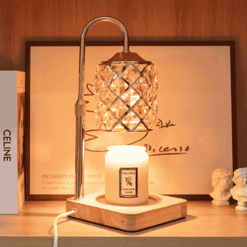 Alpharan Candle Warmer Lamp with TimerElectric Candle Warmer Dimmable and Height Adjustable Wax Melt Warmer for Scented Wax Jar CandlesAromatherapy Decorative Candle Heater Home Fragrance Warmer
