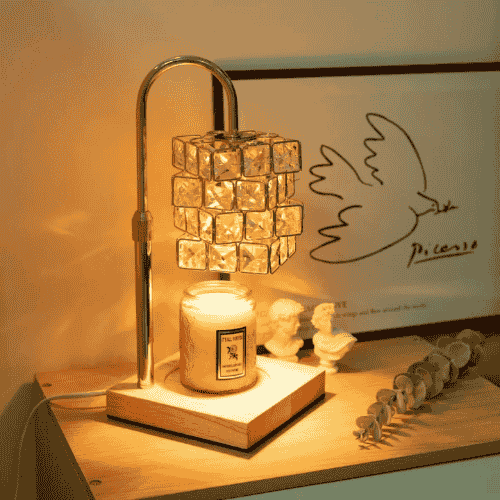Alpharan Candle Warmer Lamp with TimerElectric Candle Warmer Dimmable and Height Adjustable Wax Melt Warmer for Scented Wax Jar CandlesAromatherapy Decorative Candle Heater Home Fragrance Warmer